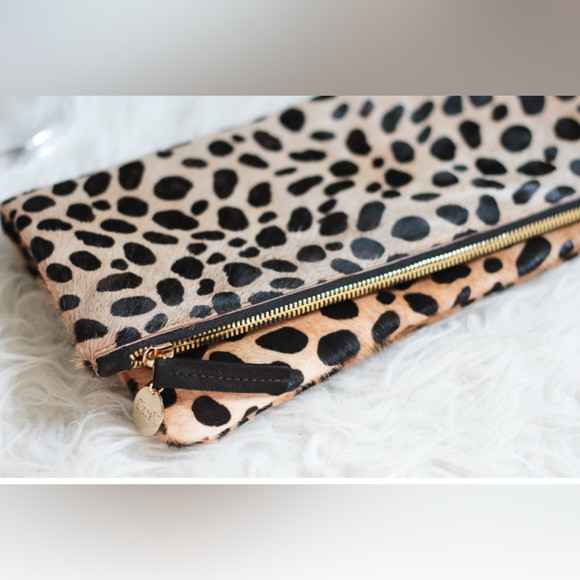 Clare V Leopard Foldover Clutch | Poshmark