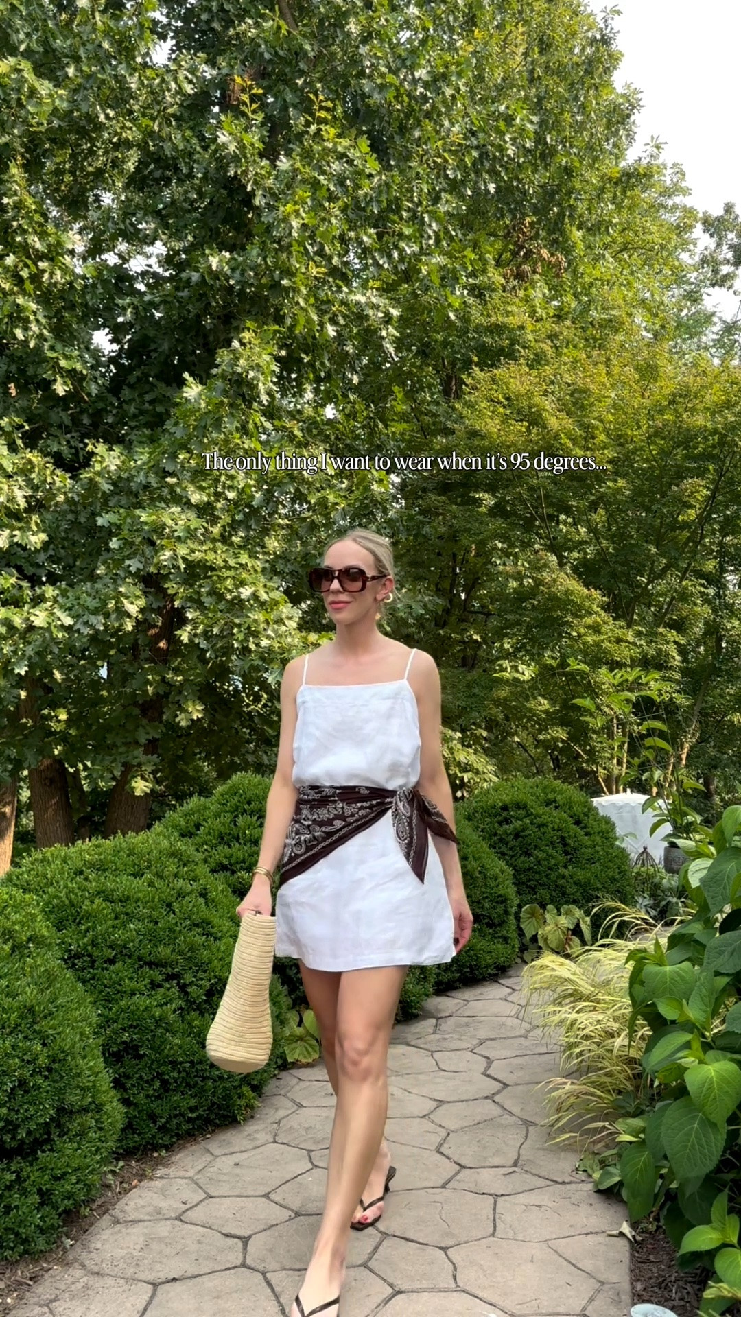 Linen skort dress - the perfect solution for hot summer days! Brown bandana scarf is on major sale

#LTKSeasonal #LTKSaleAlert #LTKTravel