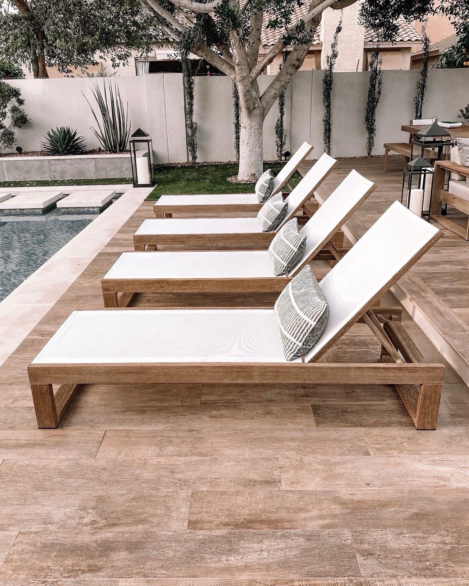 20% off chaise lounges!
Our outdoor patio furniture, we also have the chair, loveseat and sectional couch ✨ lounge chairs by the pool
Modern, neutral patio 

#LTKmomlife #LTKSeasonal #LTKHome