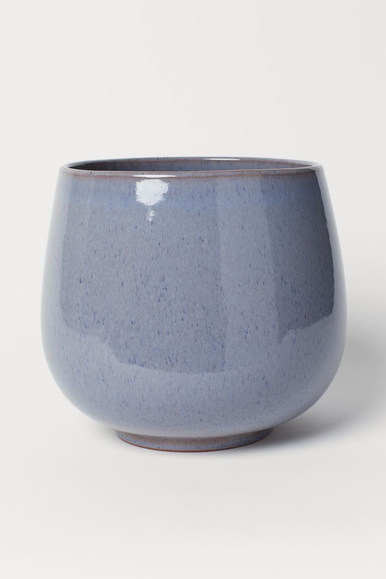 Glazed Stoneware Plant Pot | H&M (US + CA)