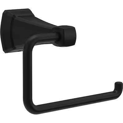 Delta Flynn Matte Black Wall Mount Euro Toilet Paper Holder | Lowe's