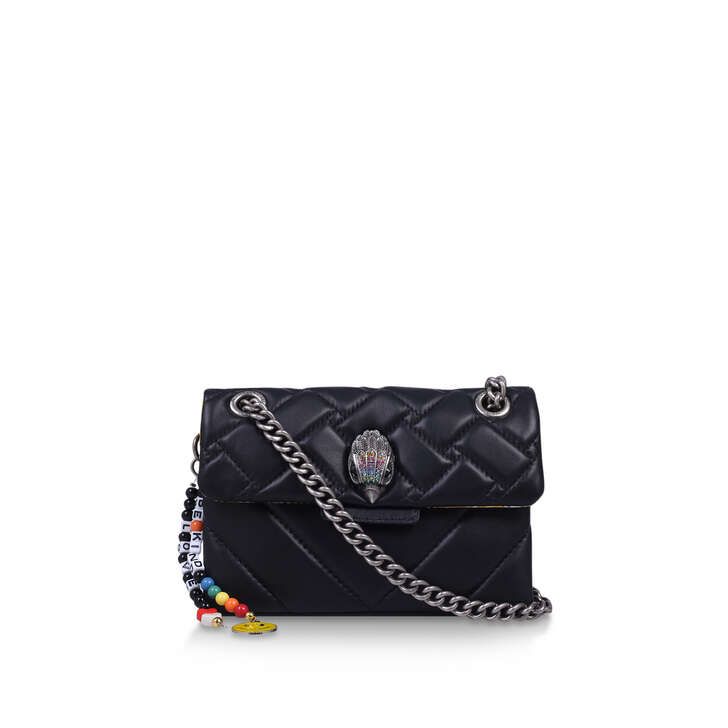 MINI KENSINGTON BAG Black Quilted Leather Mini Bag by KURT GEIGER LONDON | Kurt Geiger (Global)