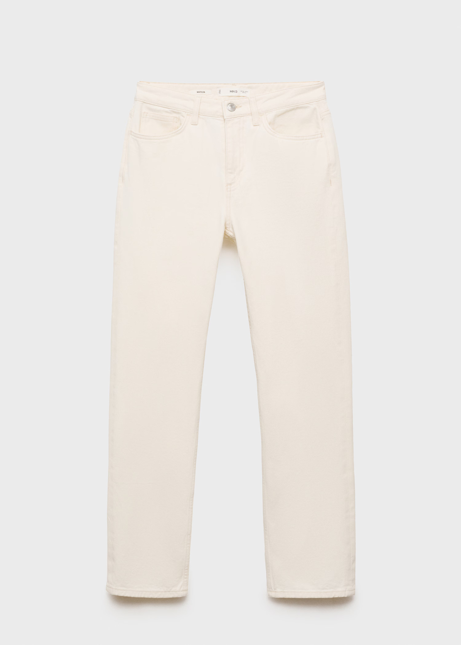 Matilda medium-rise straight-fit jeans | MANGO (UK)