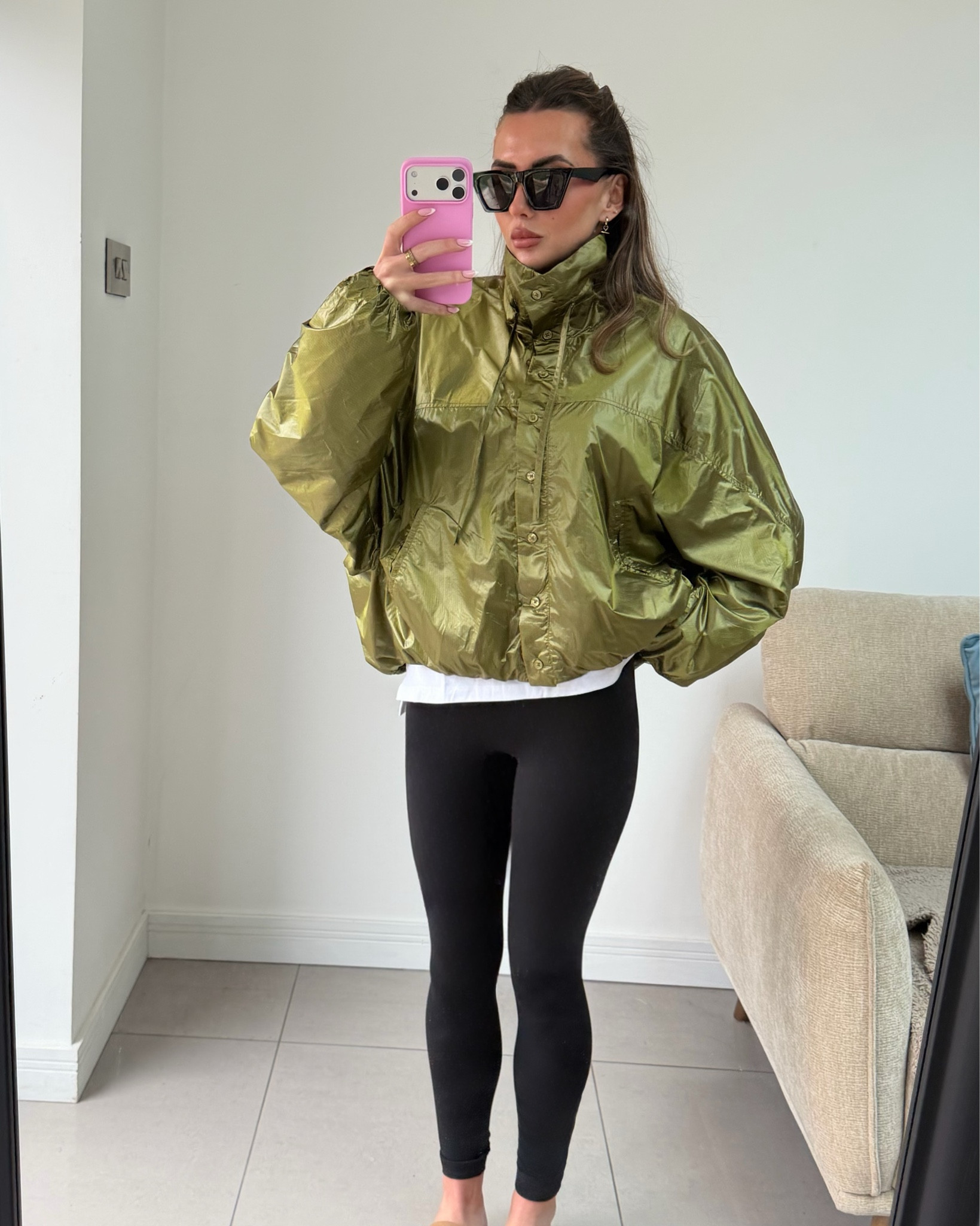Zara green windbreaker 💚

#LTKspring #LTKeurope #LTKuk