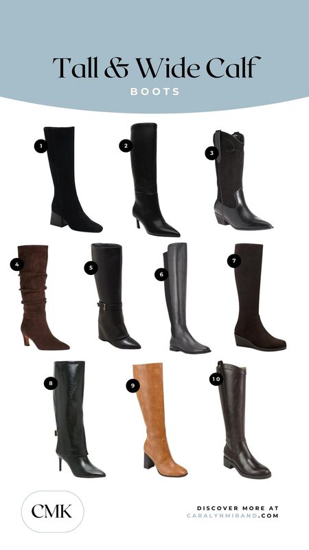 Tall & Wide Calf Boots. Sharing more on the blog at caralynmirand.com. 

#LTKshoecrush #LTKstyletip #LTKSeasonal