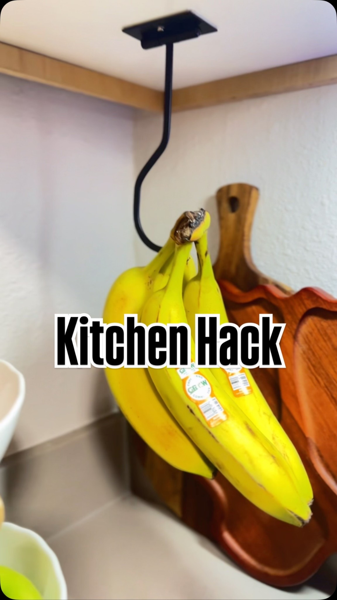 The kitchen hack I didn’t know I needed 🍌

This adhesive under-cabinet banana hook keeps bananas fresh longer, saves counter space, and just looks cute.

No drilling, just peel + stick under any cabinet or shelf.  I also plan to use it for mugs in my coffee corner.

Would you try this in your kitchen? Save this for your next Amazon kitchen finds haul!

Comment KITCHEN for the link to shop! 

Follow @bourgeoisxoblog for simple home + kitchen organization ideas.

under cabinet banana hook/adhesive banana hanger/banana storage hack/how to keep bananas fresh longer/small kitchen organization ideas/no drill kitchen storage/fruit storage idea

#LTKfoodie #LTKSaleAlert #LTKHome
