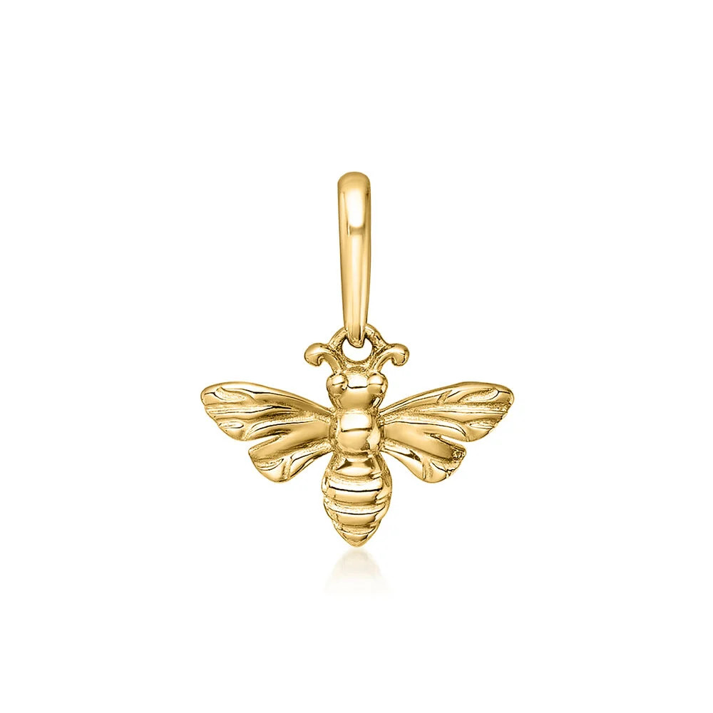 14kt Yellow Gold Bumblebee Pendant | Ross-Simons
