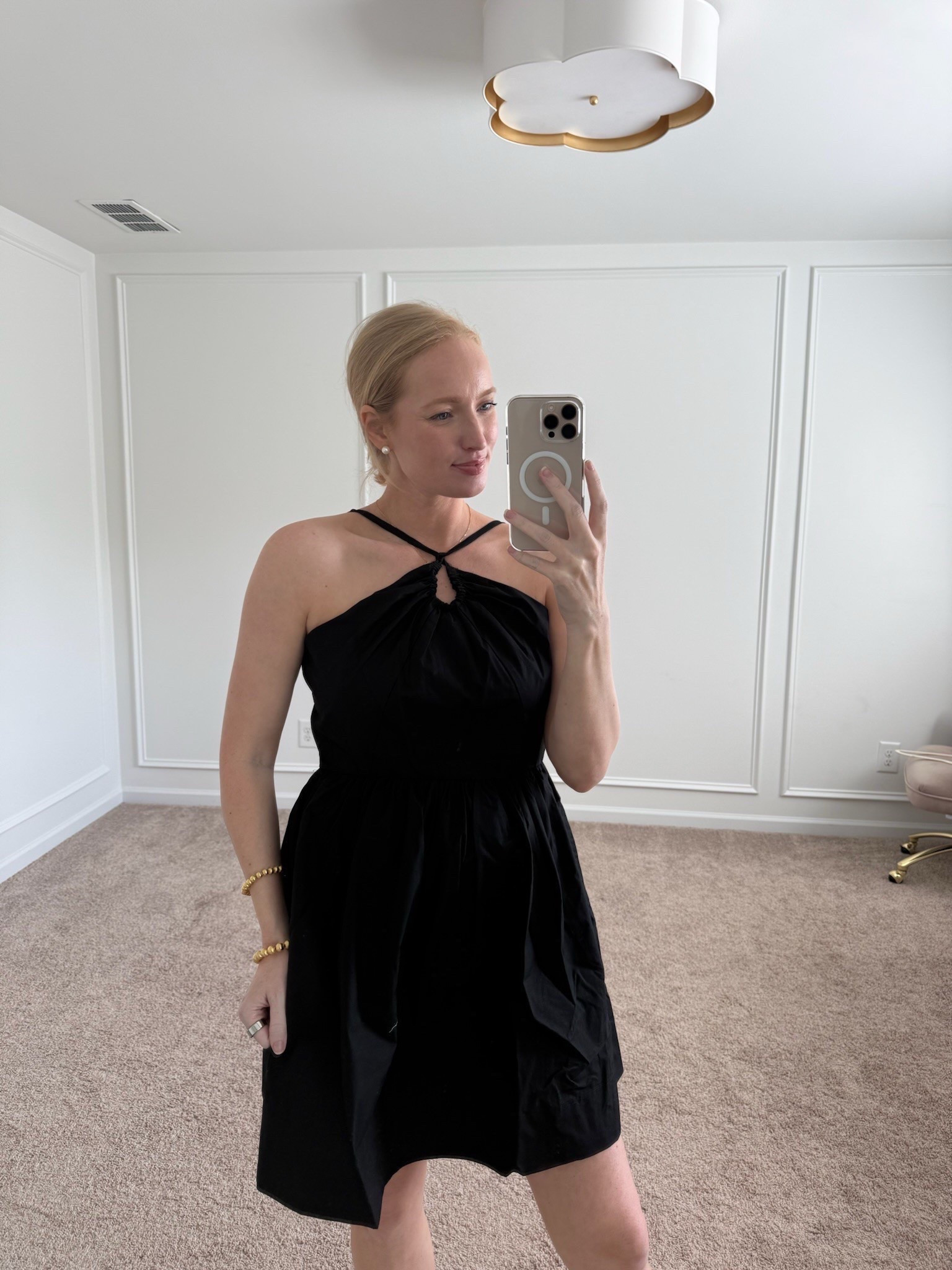 Cute little black dress for summer! You can dress it up with heels or wear casually with flats. Wearing size small. It does run a little big so recommend sizing down one size. Summer dresses // casual dresses // mini dresses // little black dresses // vacation dresses // Walmart dresses // Walmart 

#LTKStyleTip #LTKSeasonal #LTKFindsUnder50