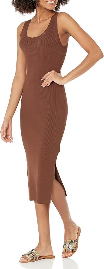 The Drop Women's Yasmin Rib Midi Sweater Tank Dress | Amazon (US)