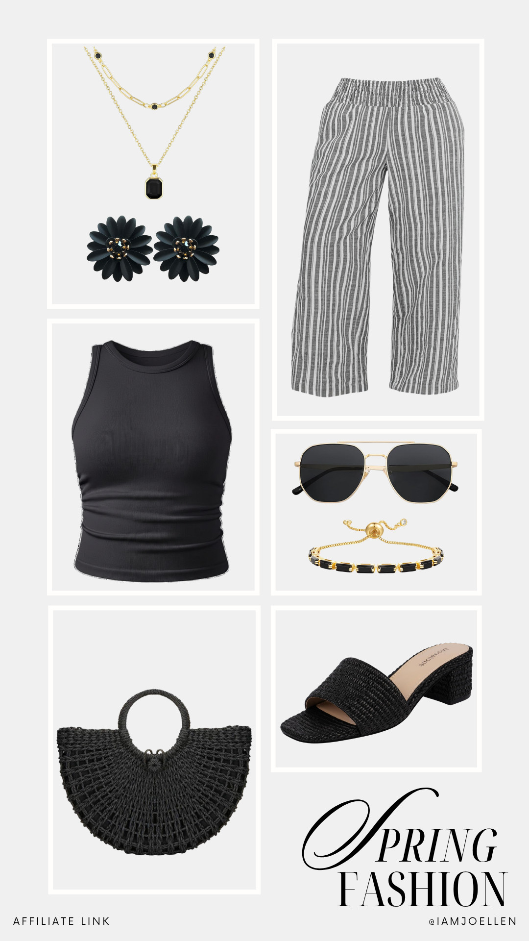 Chic and comfy spring outfits! 🌸 Pairing this striped pants with a sleek tank top and chic accessories. Add the perfect pair of sandals and a straw bag to complete the look. 

#SpringFashion #ChicStyle 

 #LTKdayinmylife #LTKgrwm #LTKootd