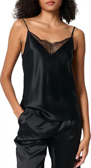 V Neck Lace Silk Camisole | Nordstrom