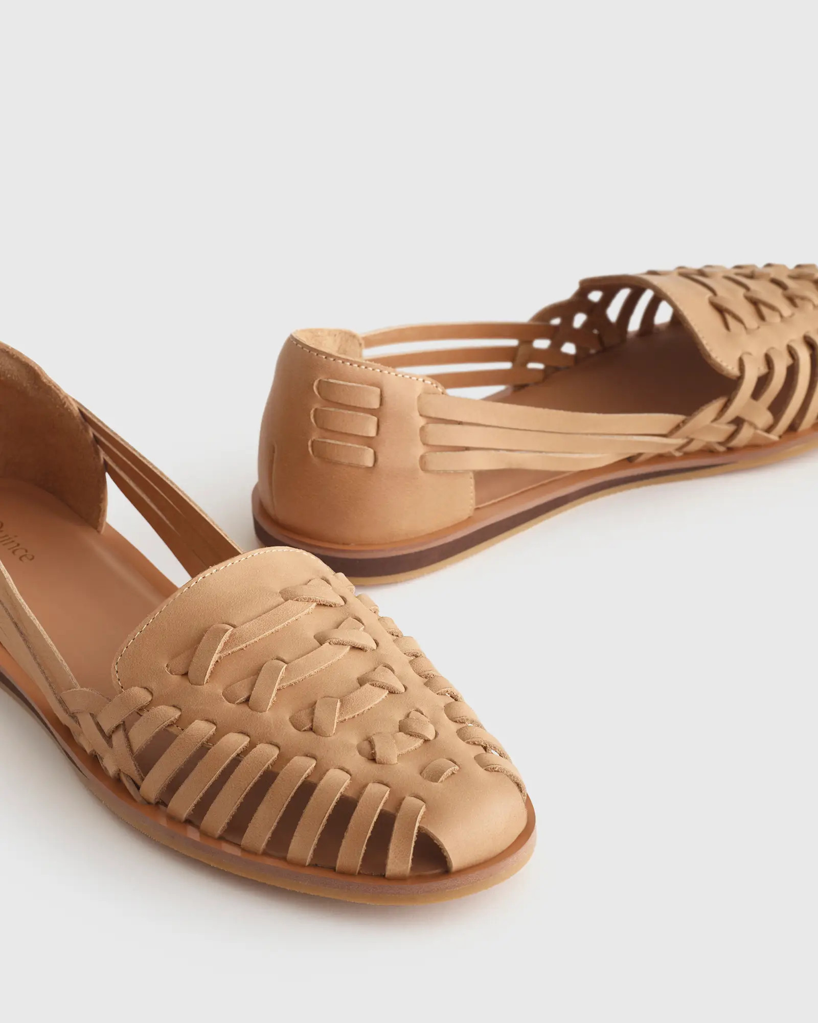 100% Leather Huarache Flat | Quince