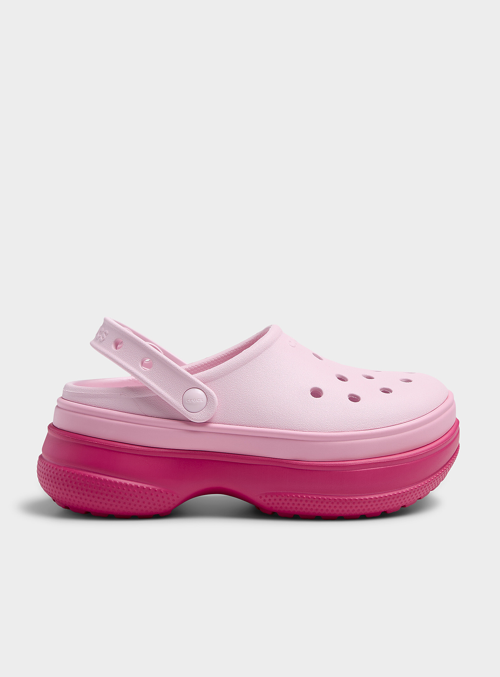 Crocs - Stacked platform clogs Women (Women, Pink, 7) | Simons