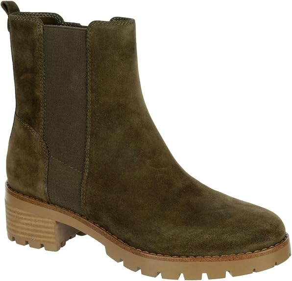 Finley - Women's Casual Slip-On Suede Lug Sole Chelsea Ankle Boots | Amazon (US)