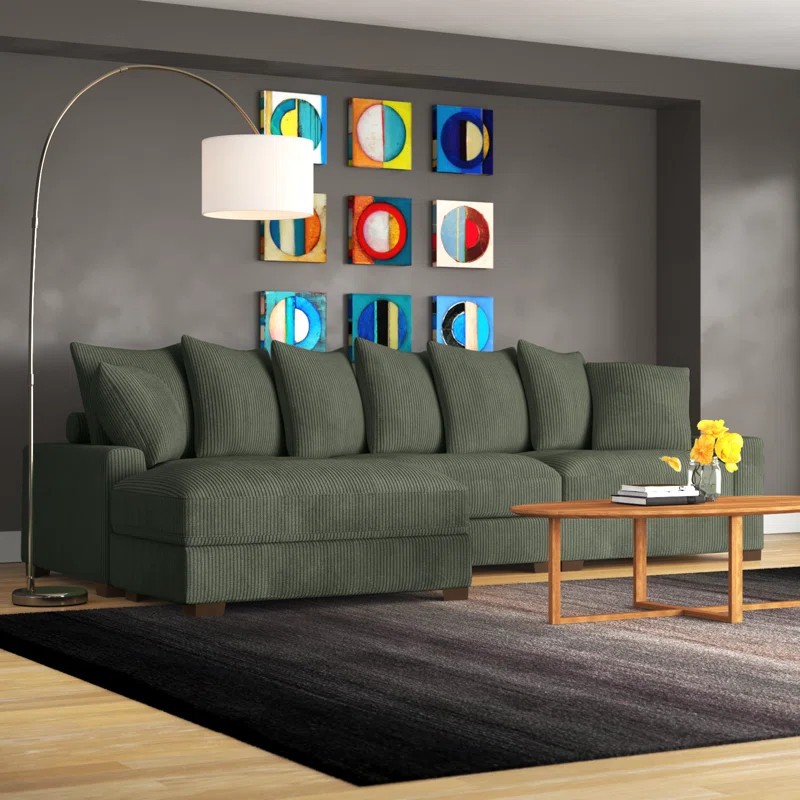 Ava-Rae 4 - Piece Upholstered Sectional | Wayfair North America