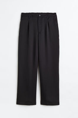 Ankle-length trousers - Black - Ladies | H&M GB | H&M (UK, MY, IN, SG, PH, TW, HK)