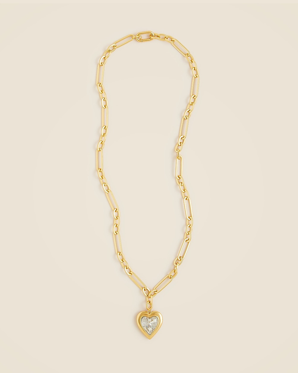 Crystal heart pendant necklace | J. Crew US