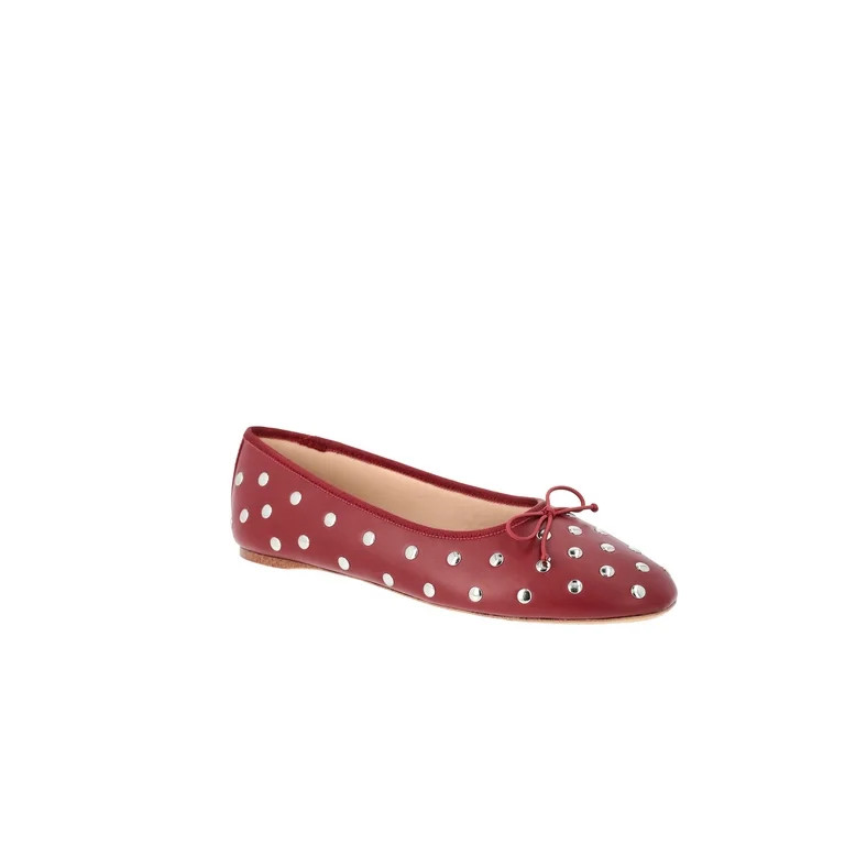 Time and Tru Women's Studded Ballet Flats | Walmart (US)