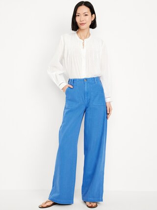 High-Waisted Baggy Wide-Leg Jeans | Old Navy (US)