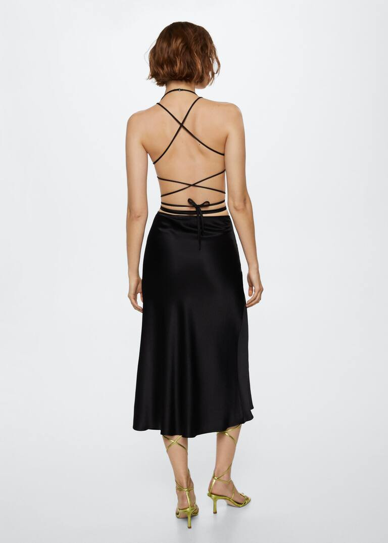 Satin wrap skirt | MANGO (UK)