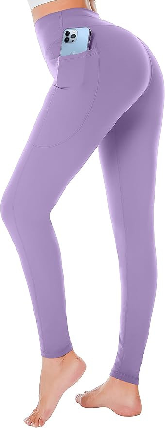 BETTERCHIC Women’s Yoga Leggings High Waist Thick Yoga Pants with Pockets Athletic Workout Legg... | Amazon (US)