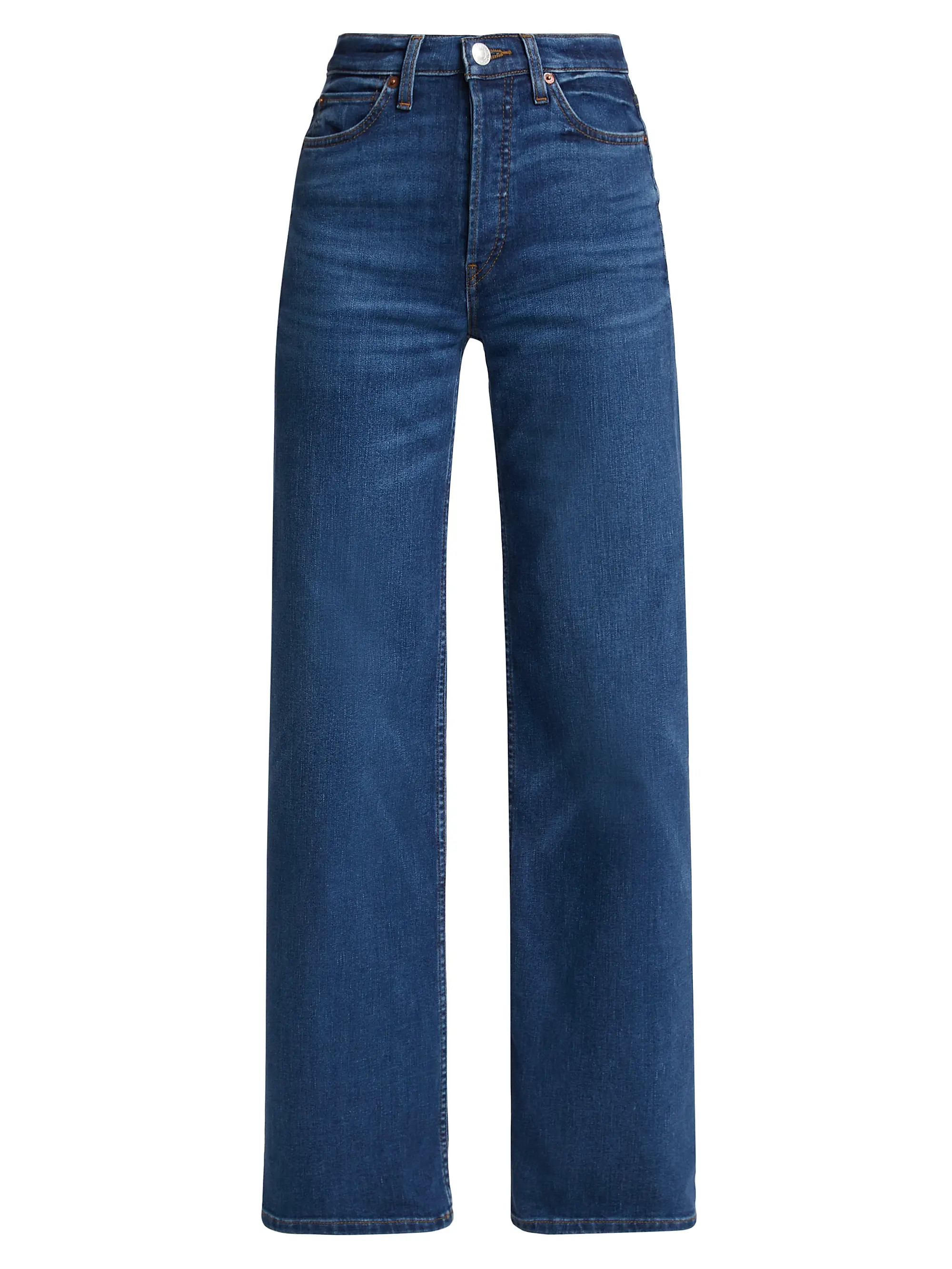 70s Ultra High-Rise Stretch Wide-Leg Jeans | Saks Fifth Avenue