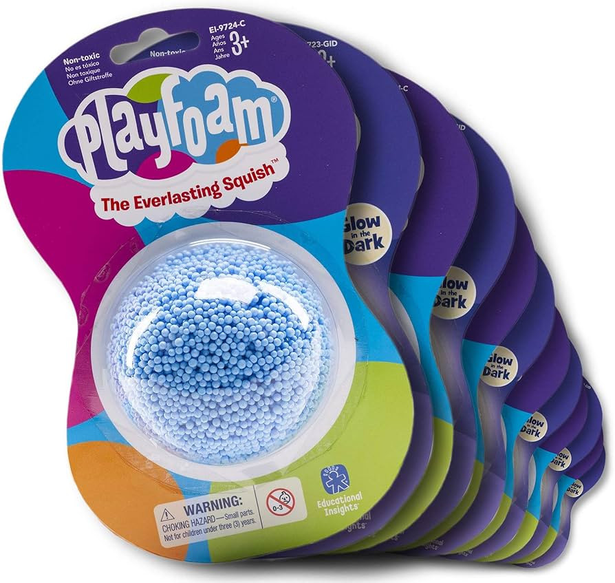 Educational Insights Playfoam Classic & Glow in the Dark Jumbo Pod, Set of 12, Fidget, Sensory To... | Amazon (US)