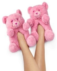 Girls Faux Fur  Bear Slippers | The Children's Place  - PINK | The Children's Place