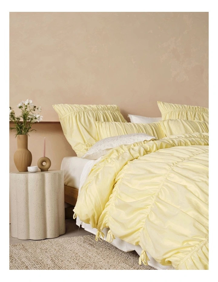 Linen HouseLayla Quilt Cover Set in Lemon | Myer