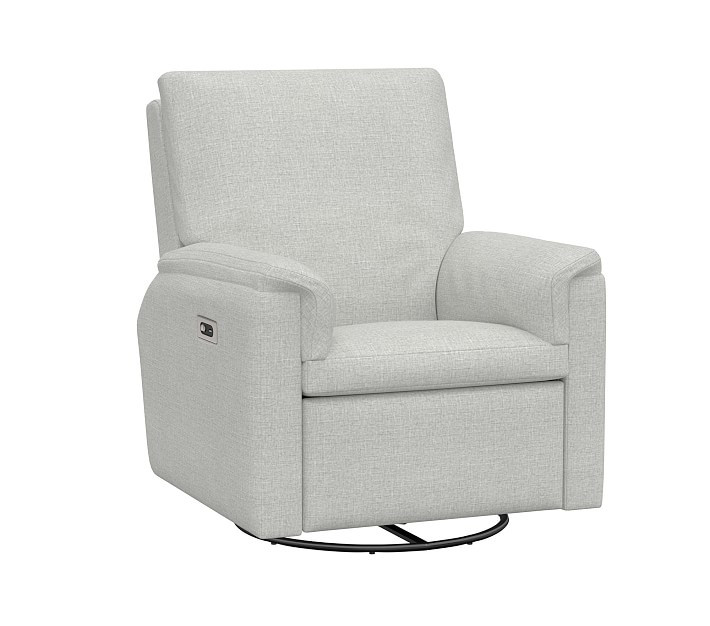 Dream Power Swivel Glider & Recliner, Brushed Boucle, Ivory | Pottery Barn Kids