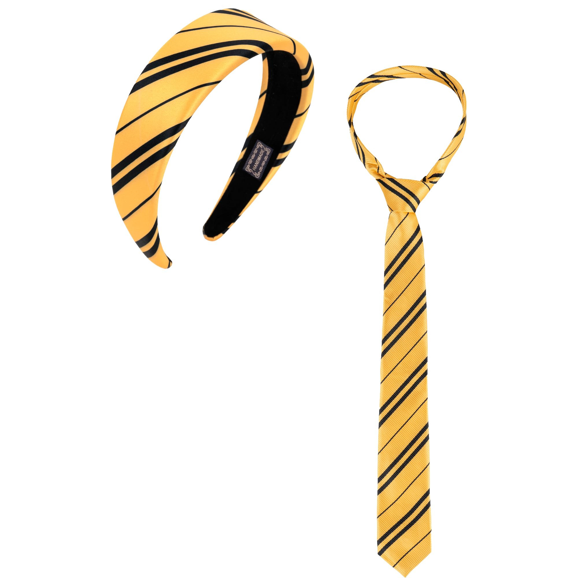 Halloween Costume Accessories Women Yellow Stripe Headband Tie Adult Cosplay Party Hair Accessory | Amazon (US)