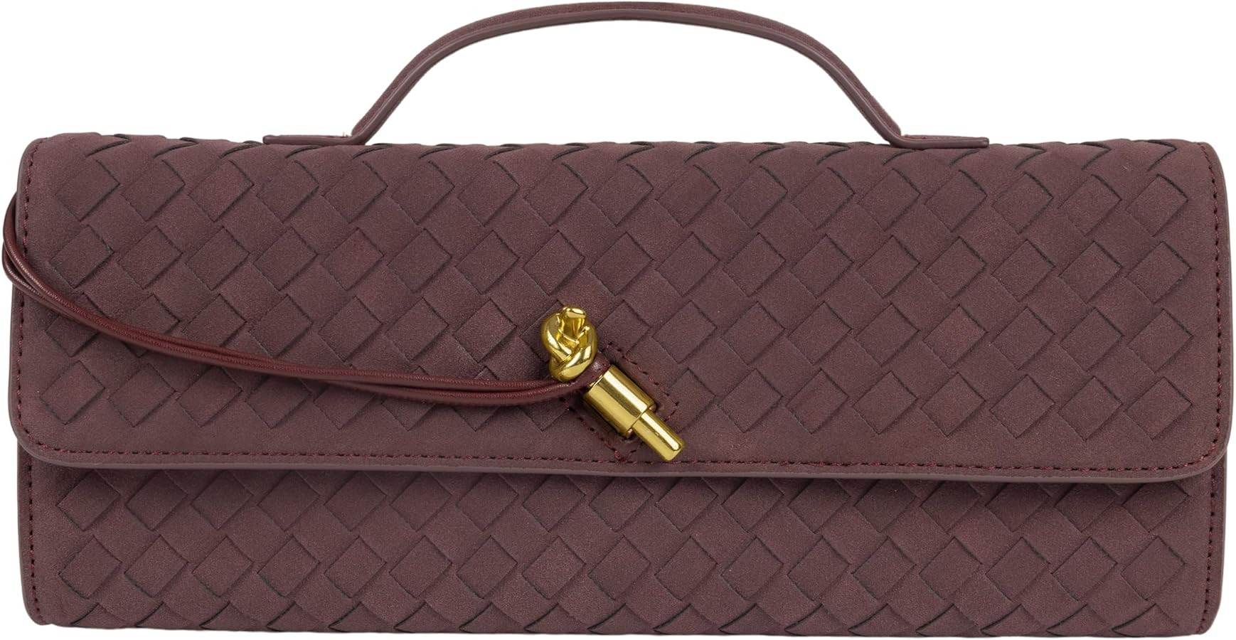 Gewebte Geldb\u00f6rse f\u00fcr Damen, Abendtasche, Clutch, gewebtes Leder, Umh\u00e4ngetasche, f... | Amazon (DE)