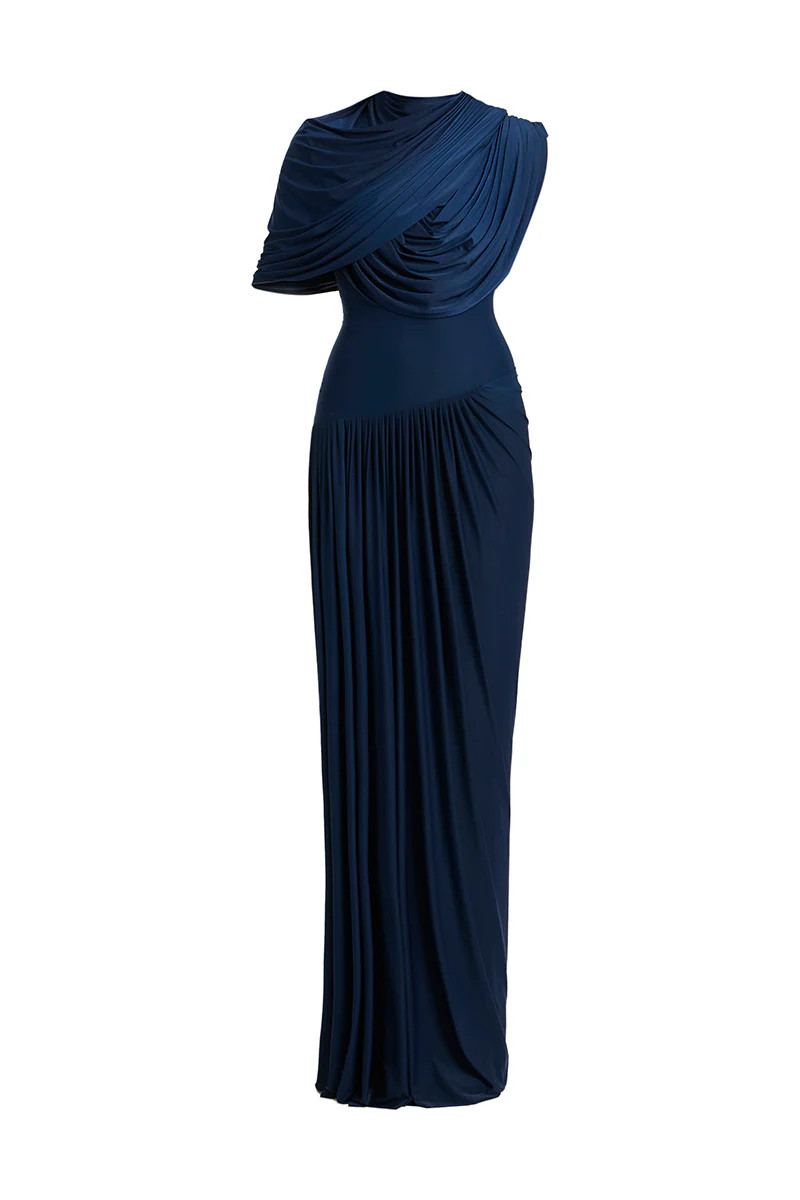 BLOOM DRAPED MAXI DRESS | Deme by Gabriella | CULT MIA | CULT MIA UK LTD