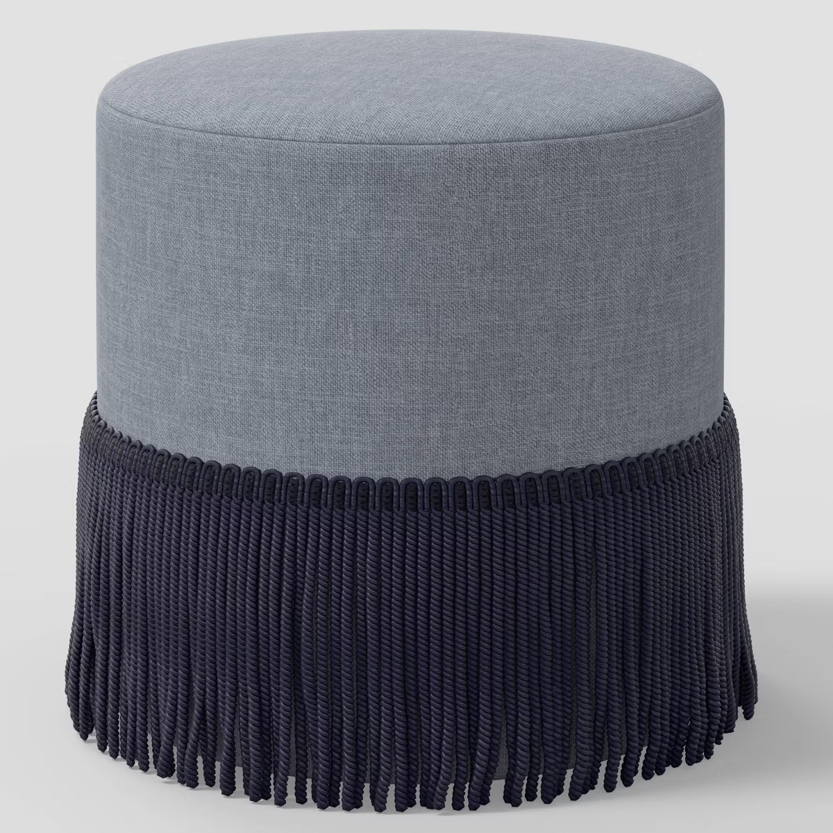 Fringe Ottoman Performance Textured Weave River Navy - Threshold™ | Target