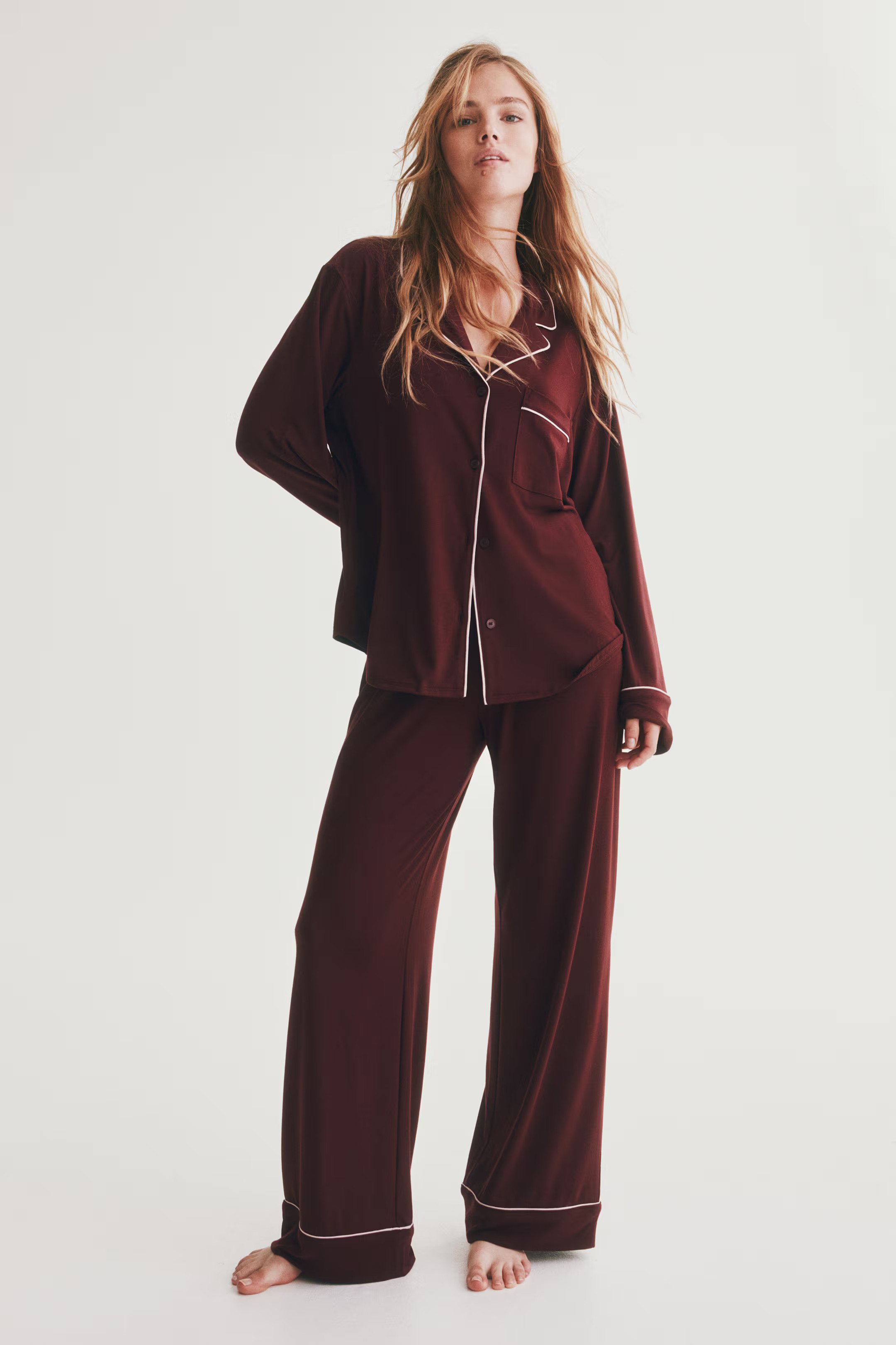 Viscose-blend pyjamas | H&M (UK, MY, IN, SG, PH, TW, HK)