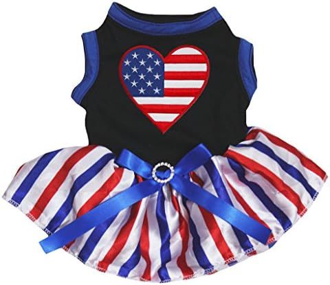 Petitebella USA Heart Puppy Dog Dress | Amazon (US)