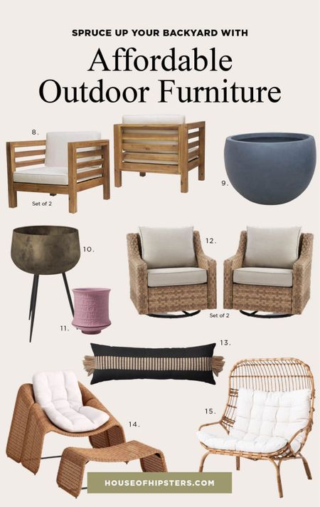 Spruce up your patio and backyard with this affordable outdoor furniture round-up. 

#LTKFind #LTKhome