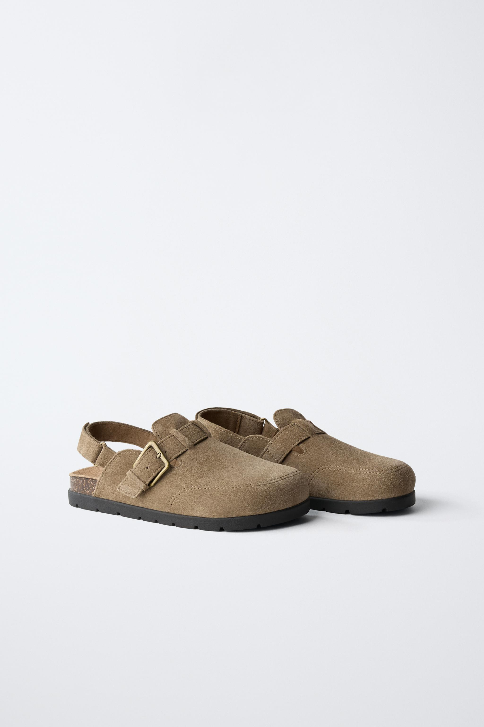 STORIESZ - SPLIT SUEDE CLOGS | Zara UK