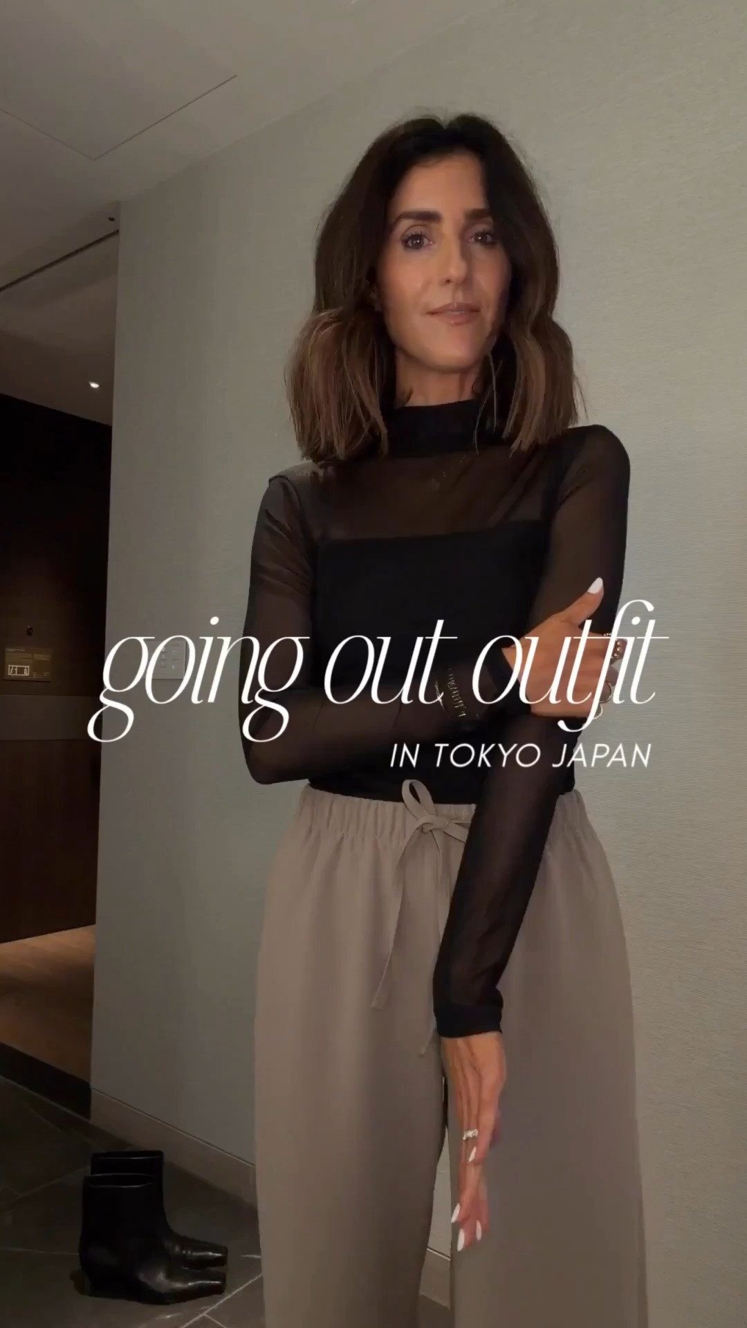 Going out outfit in Tokyo, Japan! 🇯🇵 Took my look from day to night with just a couple swaps! I’m  just shy of 5-7” wearing the size small regular pants from @Aritzia   XS leather jacket from @Zara  and small top from Amazon! 

 #LTKootd #LTKOver40 #LTKTravel