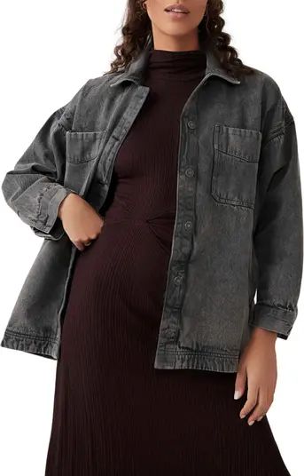 Free People Madison City Twill Jacket in Adventurer at Nordstrom, Size Medium | Nordstrom