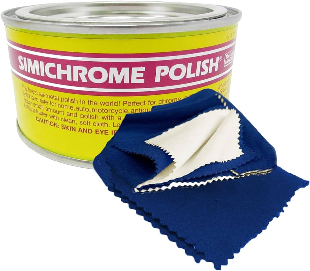 Rosenthal Collection Simichrome all Metal Polish Can with Polishing Cloth Chrome and Metal polish... | Amazon (US)