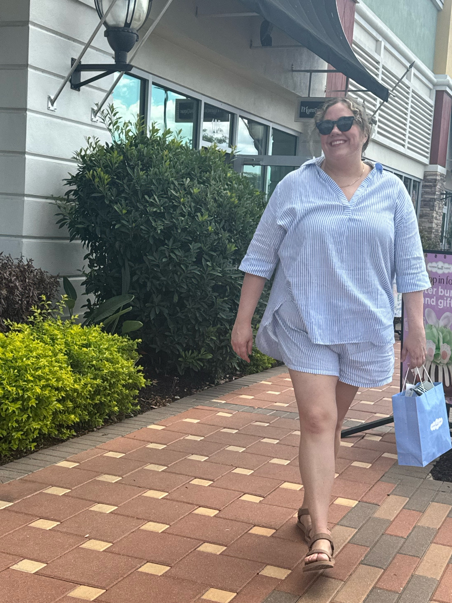 Plus size swim cover up. 

Top runs very big. I'm usually a 2X, but in a XXL here in the top, true to size for bottoms. The front is shorter than the back, which is a lot longer - goes past my butt. Very sheer, but it was fine for me to wear with nude shorts and bra. 

