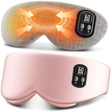 Heated Eye Mask - Cordless Eye Mask for Dry Eyes, Eye Relief, Improved Sleep, Timed Shutdown, 4 T... | Amazon (US)