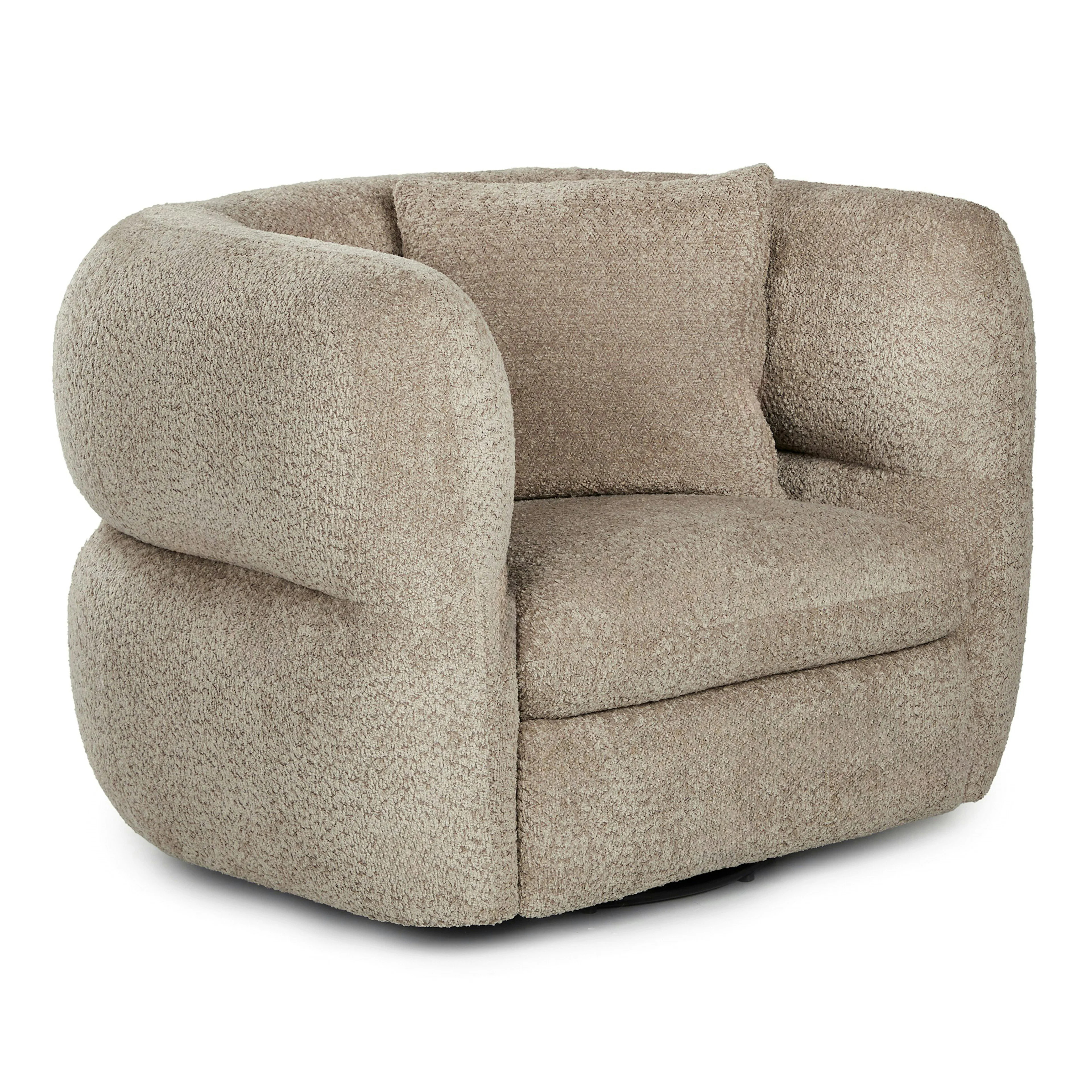 Quinn 40.5" Swivel Lounge Chair - Nouna Mushroom | Article