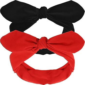 2 Pcs Halloween Retro Headbands Woman Girl Headbands with Bows Cotton Handmade Hairbands Baby Vin... | Amazon (US)
