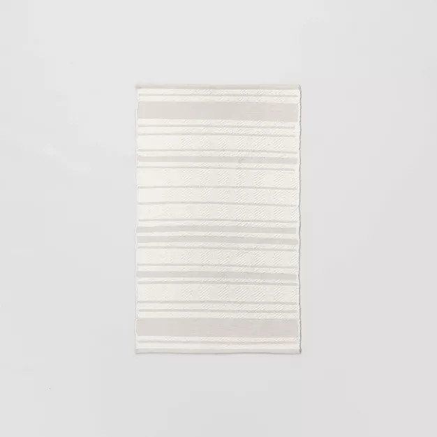 Tonal Stripe Indoor/Outdoor Hand Made Area Rug - Hearth & Hand™ with Magnolia | Target
