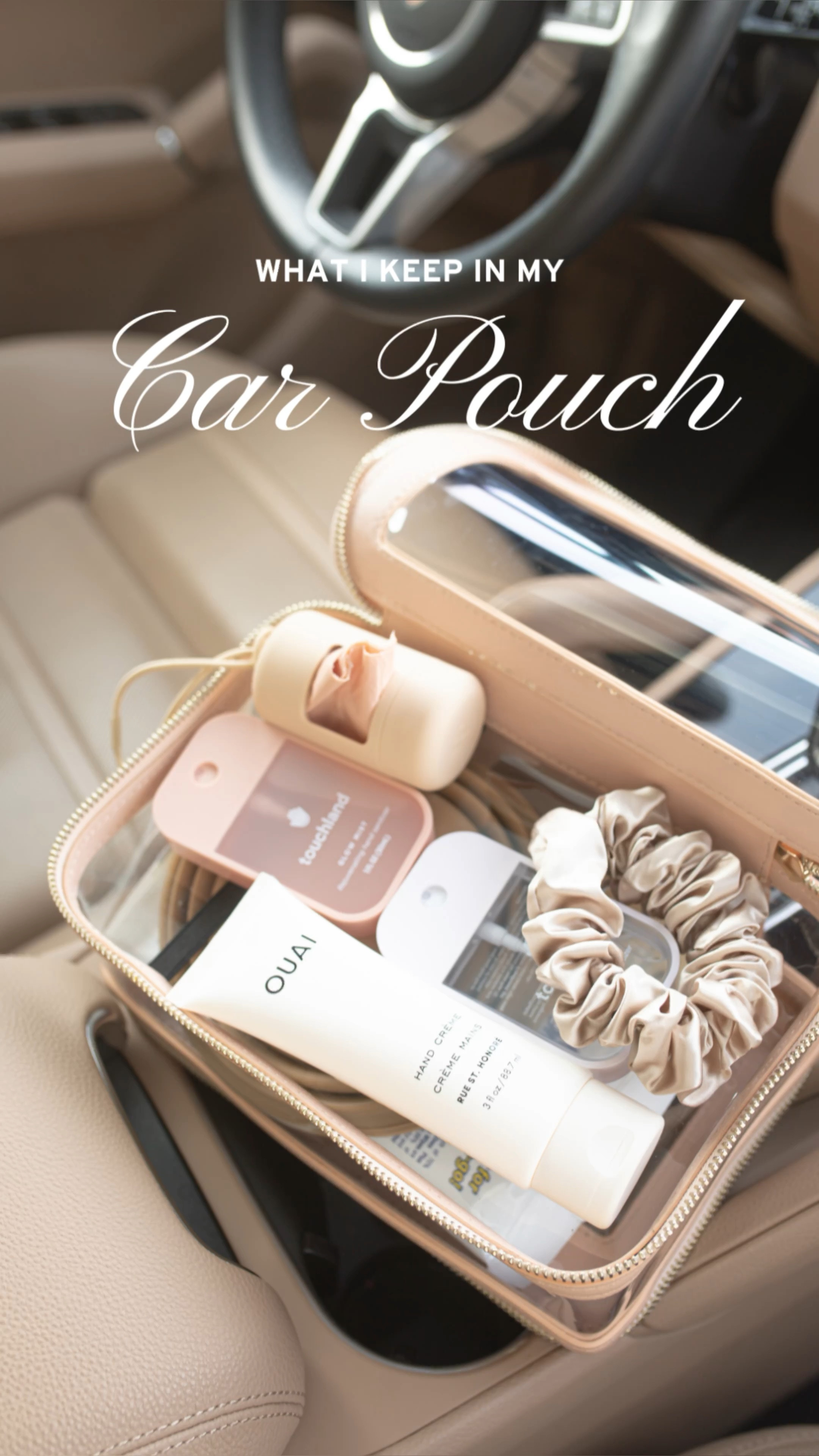 What I keep in my car travel pouch 

Car organization, car organizer, clear pouch, Touchland hand sanitizer 

#LTKunder50 #LTKtravel #LTKFind