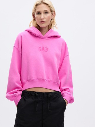 Vintage Soft Arch Logo Cropped Hoodie | Gap (CA)