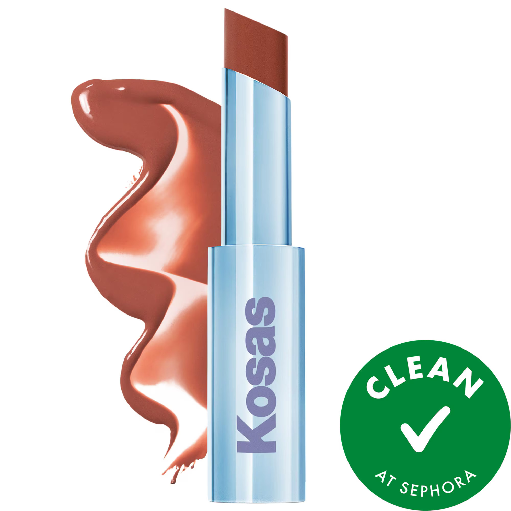 Kosas Wet Stick Moisturizing Shiny Sheer Lipstick with Ceramides Island High 0.10 oz / 3 g | Sephora (US)