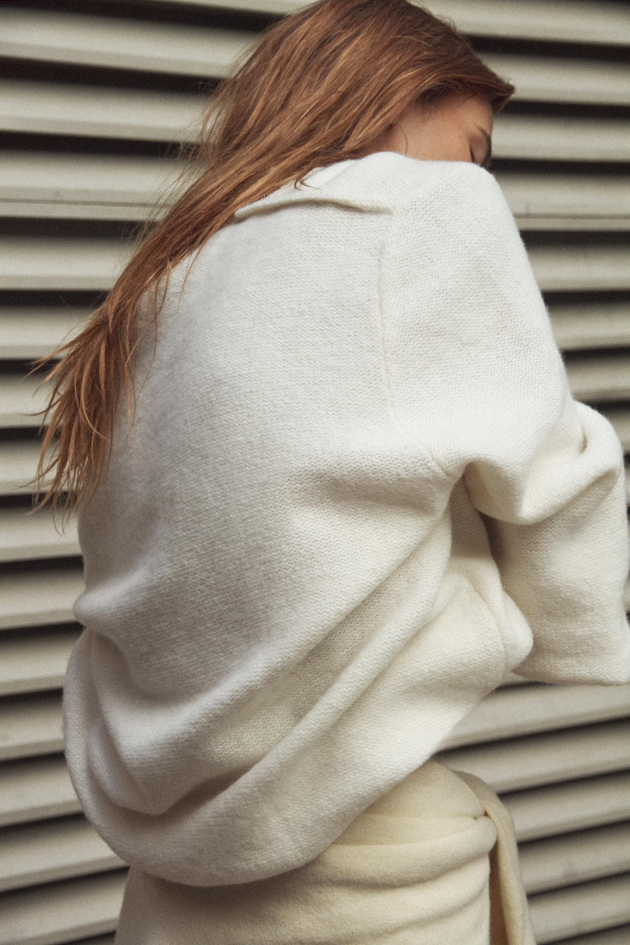 WOOL PUFF SLEEVE KNIT JUMPER | Zara UK
